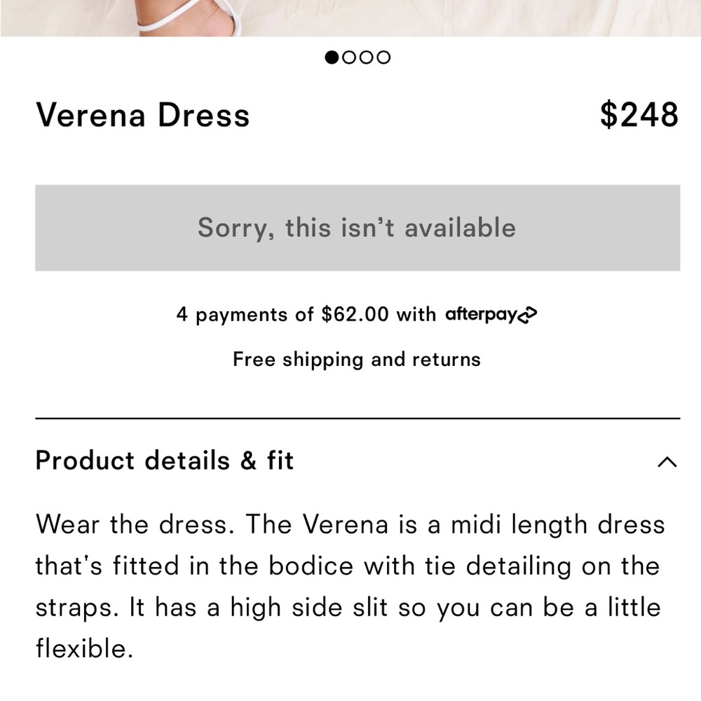 NWT Reformation Verena dress Size 4 in Cherry - Picture 4 of 8